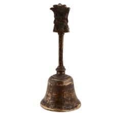 Handmade Multicolored Brass Bell Ghanti Laxmi Ganesha Handle