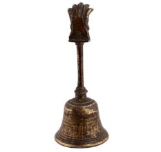 Handmade Multicolored Brass Bell Ghanti Laxmi Ganesha Handle