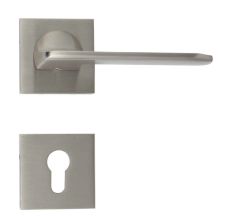 Handmade Nickel Silver Finish Brass Mortise Door Lock Handle Set