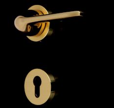 Handmade Satin brass Contemporary Modern Door Handle set