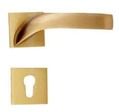 Handmade Golden Finish Mortise Door Lock Handle Set
