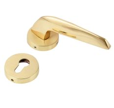 Handmade Golden Brass New Model Door Handle Lock Set