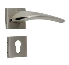 Handmade Antique Silver Finish Brass Mortise Door Handle