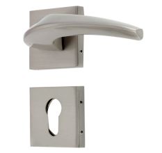 Handmade Antique Silver Finish Brass Mortise Door Handle