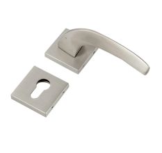 Handmade Antique Silver Finish Brass Mortise Door Handle