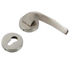 Handmade Steel Finish Brass Mortise Door Lock Handle Set