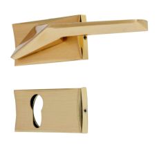 Handmade Golden Finish Mortise Door Lock Handle Set