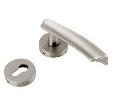 Handmade Black Silver Matt Finish Brass Mortise Lock Handle Set