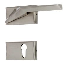 Handmade Stainless Steel Finish  Mortise Door Handle Set