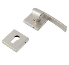 Handmade Silver Finish Mortise Handle Door Lock Set