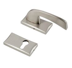 Handmade Satin Nickel Finish Brass Modern Square Design Mortise Door Lock Handle Set