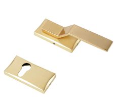 Handmade Golden Finish  Rectangle Mortise Door Lock Handle Set
