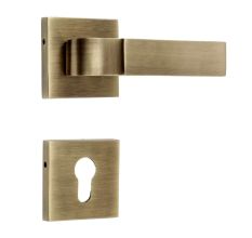 Handmade Antique Gold Brass  Mortise Door Lock Handle
