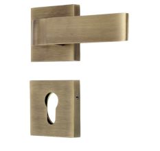 Handmade Antique Gold Brass  Mortise Door Lock Handle