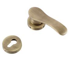 Handmade Antique Gold Brass  Mortise Door Lock Handle Set