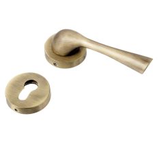 Handmade Antique Brass Round Mortise Door Lock Handle