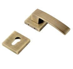 Handmade Gold Brush Brass Mortise Door Lock Handle