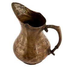 Handmade Brown Brass Tribal Design Pitcher Water Jug