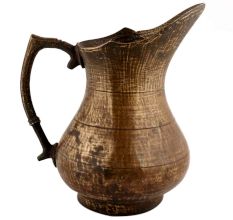 Handmade Brown Brass Tribal Design Pitcher Water Jug