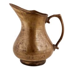 Handmade Antique Gold Brass Jug Or Ewer
