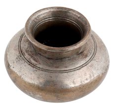 Handmade Black Brass Indian Water Drinking Pot