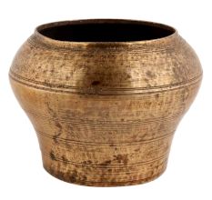Handmade Brown Brass Vase Or Flower Pot