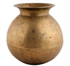 Handmade Golden Brass Water Pot Pooja Lota