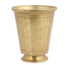 Stunning Vintage Holy Water Pot Glass Shape South Indian Art piece