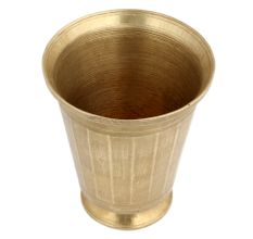 Stunning Vintage Holy Water Pot Glass Shape South Indian Art piece