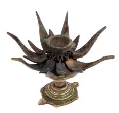Incense Holder Lotus Flower With Turtle For Pooja Room