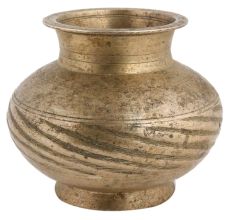 Vintage Holy Water Pot With Lines On It For The Prayer Room