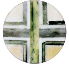 Olive Green Round Bone Horn Cabinet Wooden Knob