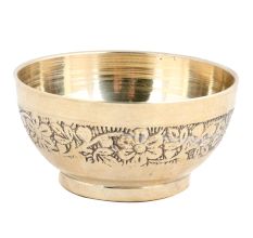 Brass Small Bowls With Carving Work - A Rare Gift Item