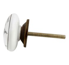 Boulangerie Paris Flat Ceramic Cabinet knobs