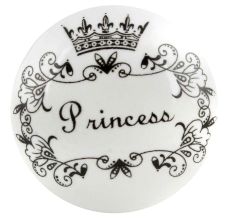 Princess Word Flat Ceramic Cabinet knobs
