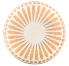 Golden Wheel Flat  Ceramic Dresser Knobs