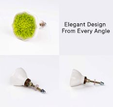 Lime Green Ceramic Drawer Knob