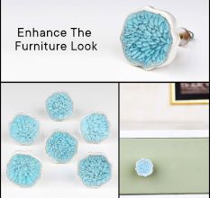 Turquoise Ceramic Drawer Knob