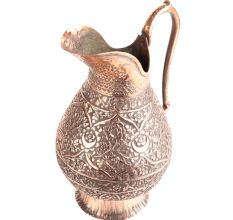 Vintage Copper Jug Carved Islamic Art For Home Decor
