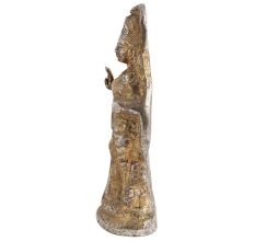 Standing Laxmi With Owl For Puja Room Decor