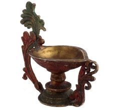Brass Heavy Oil Lamp With Handle
