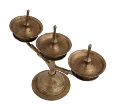Oil Lampstand With 3 Lamps