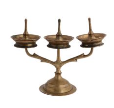 Oil Lampstand With 3 Lamps