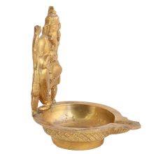 Oil Lamp With Ganesha Plate