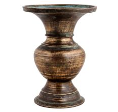 Vintage Flower Pot In Brass