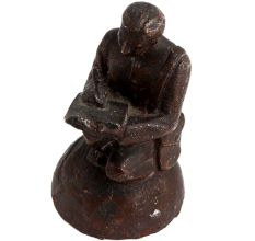 Figure Of A Sitting Man Writing In English Art