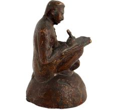 Figure Of A Sitting Man Writing In English Art