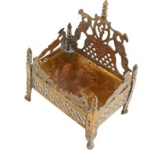 Krishna Bed with Jalli Work With Intricate Carving