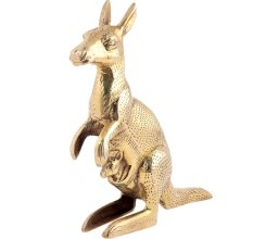 Kangaroo Sitting in Brass Material
