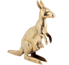 Kangaroo Sitting in Brass Material